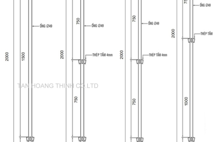 Giàn giáo nêm 2m ống D49 bền chắc