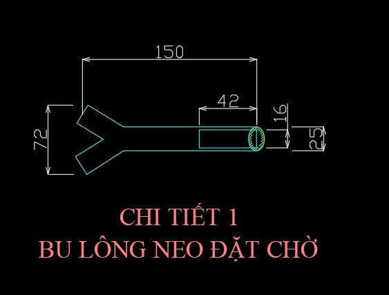 bản vẽ bulong-chu-y-bu-long-duoi-ca-da-nang