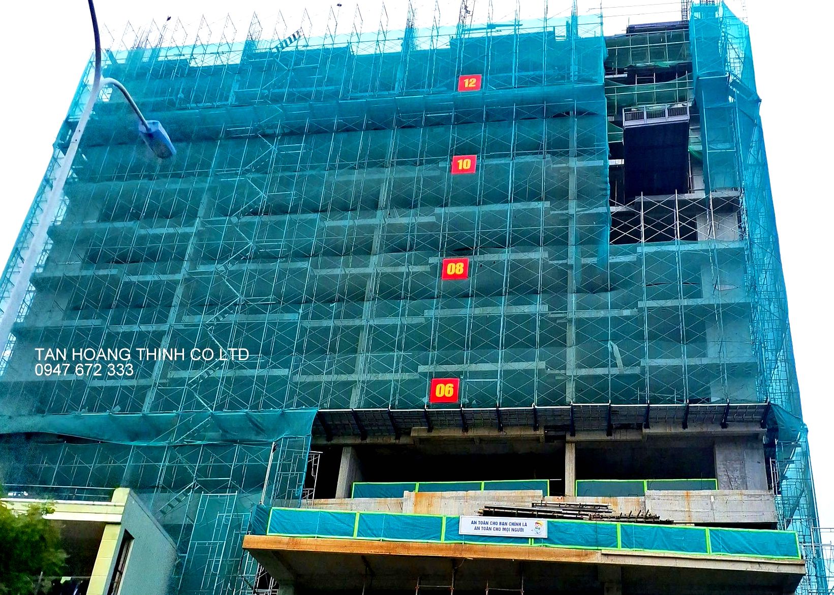 hình ảnh thực tế giàn giáo THT Steel được sử dụng ở công trường XV